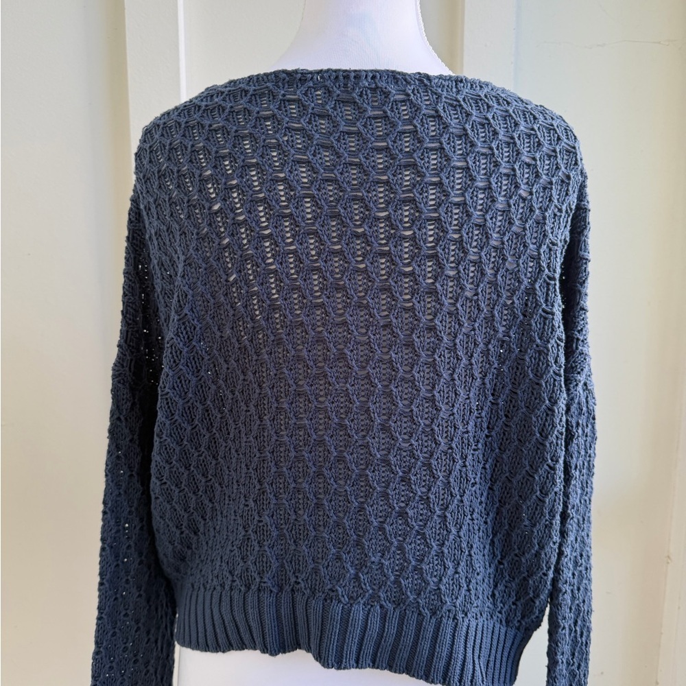 Z Supply Blue Knit Sweater- Size XS - Picture 6 of 8